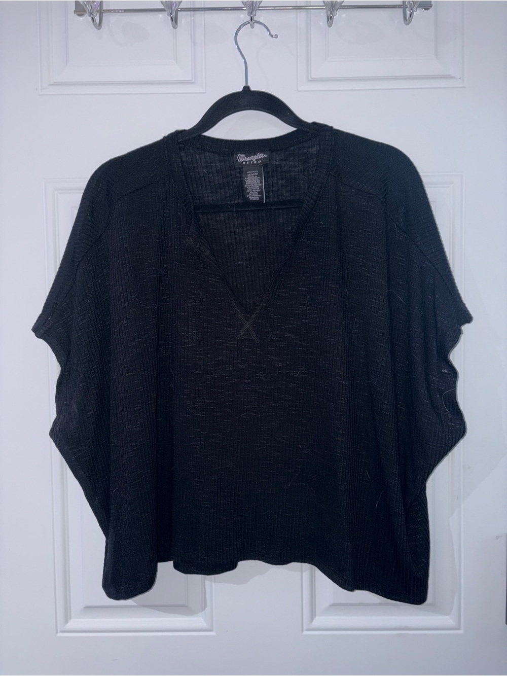 Wrangler Black Lightweight V-Neck Tee